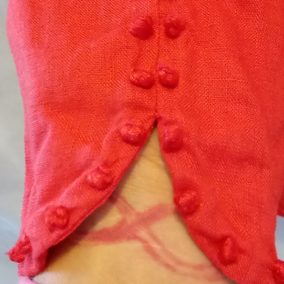 ♥️J. Crew 100% Linen Bright Orange 00/XXS - Picture 11 of 14